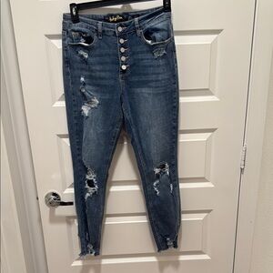 Curvy Women ankle skinny jean